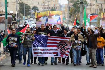 4 March in Bethlehem held to protest the Trump declaration.