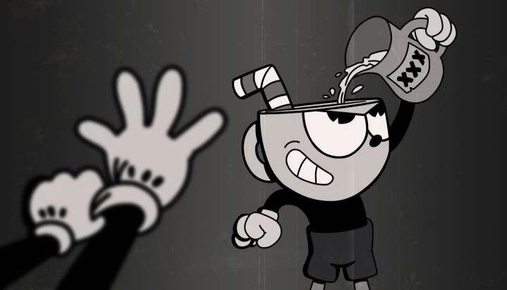 This picture was taken from the video game CupHead: Don t Deal With The Devil. Here MugMan allows himself to get possessed to resolve his debts with the devil.