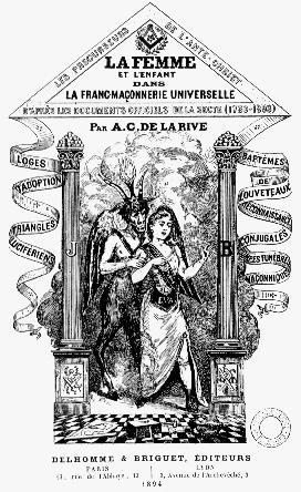 Figure 5. Cover of Woman and Child in Universal Freemasonry, the most frequently quoted source of the "Luciferian Doctrine" falsely attributed to Albert Pike.