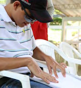 Additionally, National Camps for Blind Children, a Christian Record program, cultivates