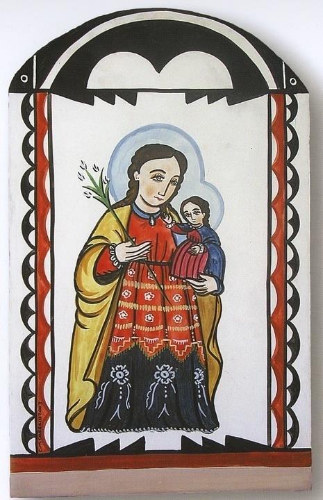 Santa Ana Saint Ann Charlie Carrillo Source: Legendary Feast day: July 26 Ann was the legendary name given the Mother of Mary, the grandmother of Jesus; in the extended families of New Mexico,