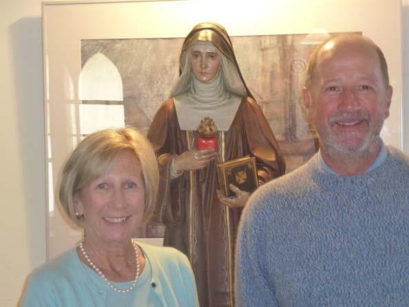 St Gertrude the Great Mandy and Robert Haines visited New Norcia on the 19 th July to present the community with a beautiful statue of St Gertrude the Great.