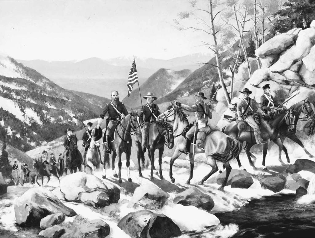 Kenneth L. Alford Frank Thomas, Lot s One Hundred. This painting is a representation of the Lot Smith Cavalry Company in Echo Canyon on May 1, 1862, at the beginning of their military service.