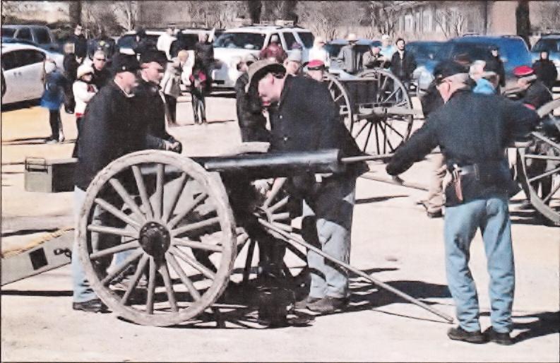 Thursday, February 18, 2016 THE DIRTIEST WORD IN THE SOUTH: SHERMAN Re-enactors load a cannon Saturday along the western bank of the Congaree River in West Columbia BY TERRY WARD lexchront@yahoo.