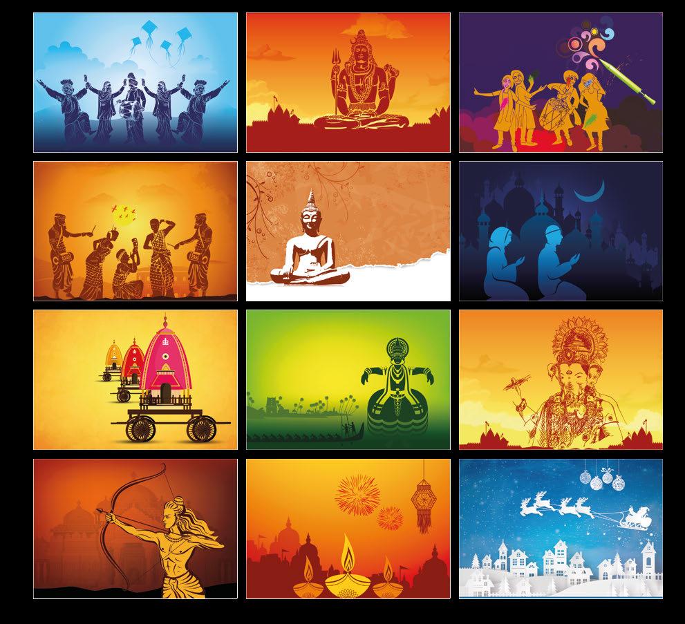 CALENDAR Dear Colleague, The rich and vibrant festivals of India are a testimony to our diverse traditions and cultures.