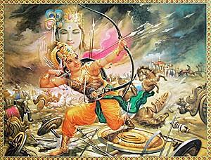 Karna meets Kunti As the war approached, a restless Kunti went to meet Karna to reveal his true identity. Mother and son shared a touching moment together.