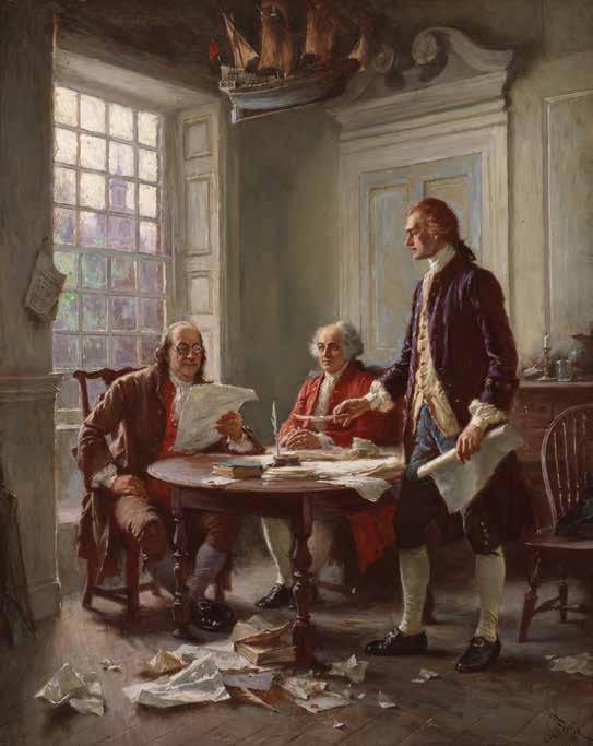 CHAPTER 6: The Enlightenment in Action Benjamin Franklin, Thomas Jefferson, and John Adams were all very much influenced by the Enlightenment thinkers as they worked together on the Declaration