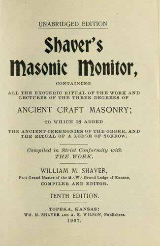 FEATURE ARTICLE By Kansas Masonic Foundation Staff A Brief History of the Grand Lecturers: Derived From The History of Kansas Masonry I and II WITH SOME MODERN DETAILS ADDED Since a great many