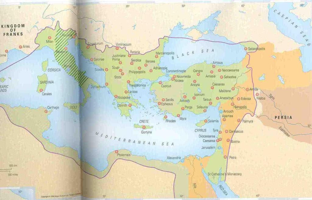 Geographic Distribution of Sects by 6 th Century Novationists Arians