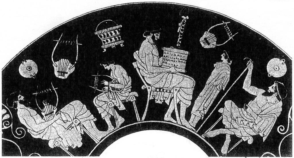 OR 12 8 The picture below shows Athenian teachers and their pupils.