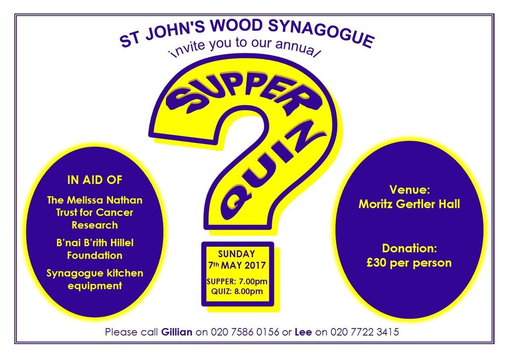 ST JOHN S WOOD SYNAGOGUE LADIES GUILD 37/41 Grove End Road, NW8 9NG IMPROVE YOUR BRIDGE A series of 4 lessons on Monday mornings 10.15am to 12.