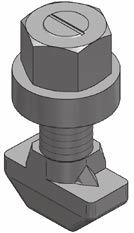 CENTUM T-bolt, with steel disk F Y CENTUM T-bolt CENTUM steel disk CENTUM T-lock bolt, toothed For profile type: XL 80, XL 100, XL 120 and XL 200 Material: steel Features: frictional