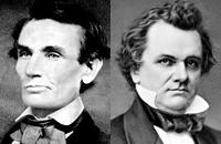 Abraham Lincoln vs. Stephen Douglas U.S. Senatorial Candidates Debated in Galesburg, Illinois, 150 Years Ago October 7, 1858 Mr. Douglas's Speech / Mr. Lincoln's Reply / Mr. Douglas's Reply Mr.