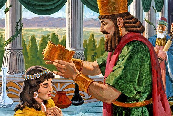 ESTHER BECOMES QUEEN Esther 2 When the king was sober again and his anger had cooled, he was sad about Vashti. He knew he would never see his queen again, for he had sent her away.