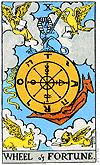 M A J O R A R C A N A 10 X the WHEEL of FORTUNE Planet: Jupiter Chance. Change. Circle of life. Destiny. Fate. Law of karma. Life lessons. Luck. Personal responsibility and vision. Things just happen.