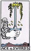 M I N O R A R C A N A ACE of SWORDS Anxiety. Challenges. Clarity. Conflict. Courage. Excessive power. Focus. Mental force. New beginnings. New idea s. Powerful forces. Raw power.