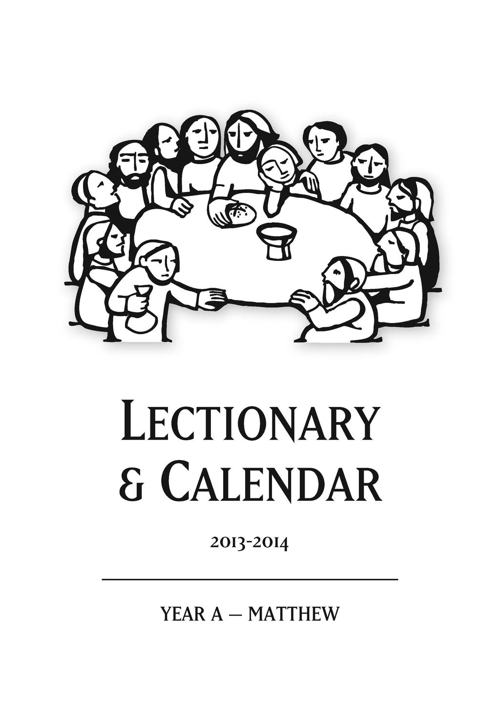 Copies of this Lectionary & Calendar are available from: Administration Division Resource Centre Methodist Church of New Zealand Presbyterian Church of Te Hāhi eteriana O Aotearoa Aotearoa / New