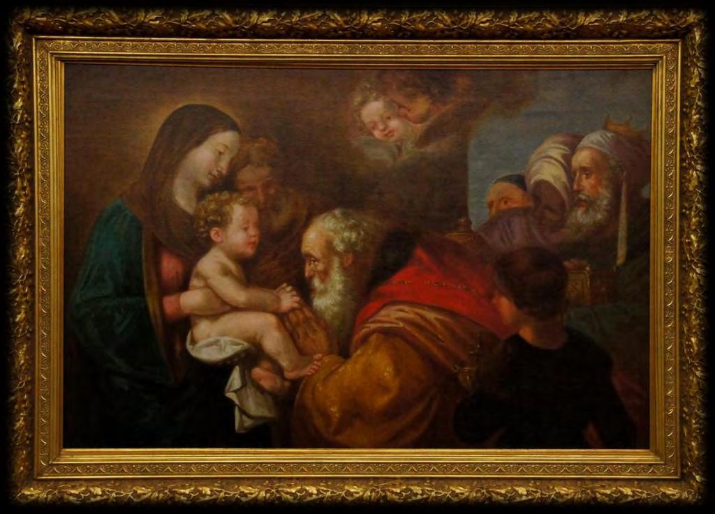 Adoration of the Magi Fr Lesmes Lopez (1874-1945) Oil on