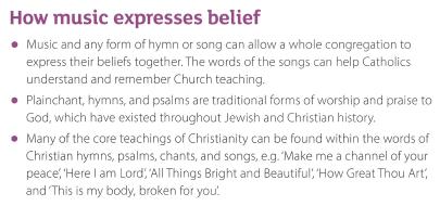 Types of music used in Christian worship: Charismatic worship- Contemporary worship music (CWM), also known as praise and worship music, is a defined genre of Christian music used in contemporary