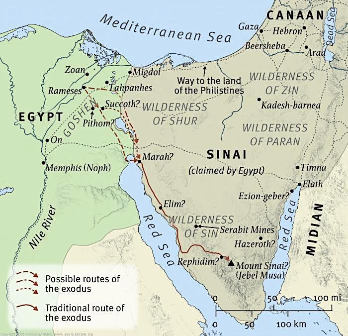 9 Exodus: Place: Egypt. After Caanan but before Sinai. Important Concept: Miraculous deliverance of Yahweh s people from bondage in Egypt.