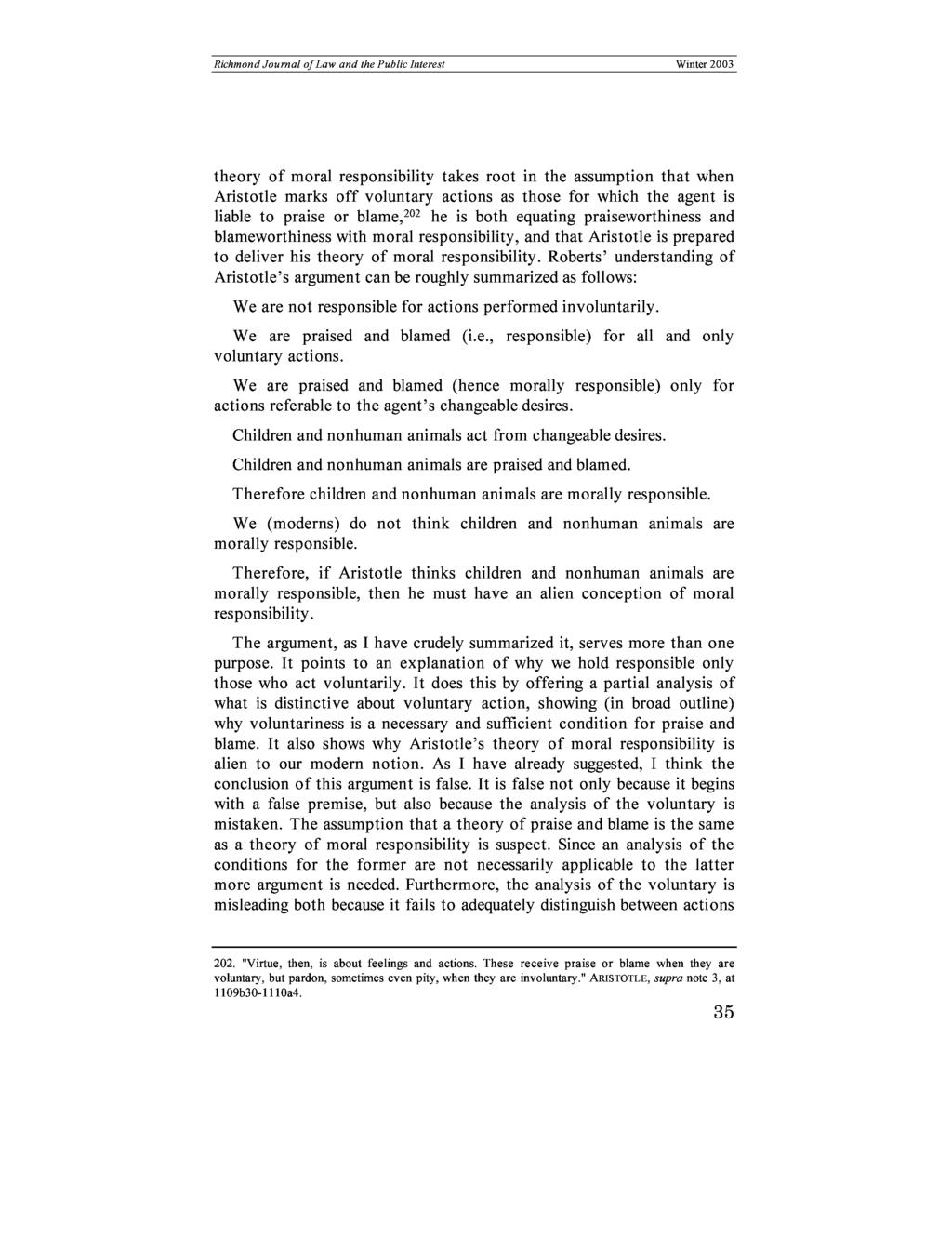 Richmond Public Interest Law Review, Vol. 7 [2002], Iss. 1, Art.