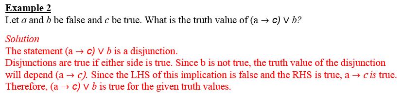 Sometimes we wish to know the truth value when we combine more than two simple statements into a