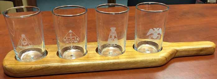 engraved Flight Glasses available for purchase. $50.