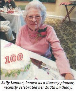 Page 6 NC Baptist Literacy Missions Newsletter April 2018 Liz Tablazon, BR Staff Writer N.C. literacy missions pioneer turns 100 Sally Lennon, a former long-time member of Winter Park Baptist Church in Wilmington, N.
