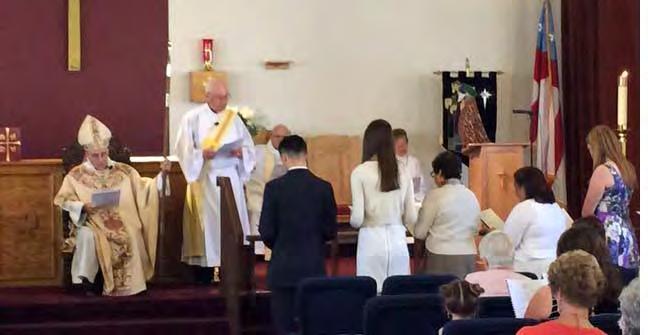& Holy bucket, kneelers and our very first Fair Linen on the Altar. At the Celebrations of Life we had 3 birthdays and 2 wedding anniversaries.