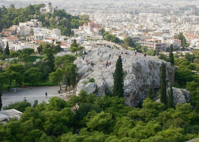THE AREOPAGUS: The Areopagus (Areios Pagos ; lit., Court or Council of Ares, the Gr. god of thunder and war) reaches back to legendary antiquity.