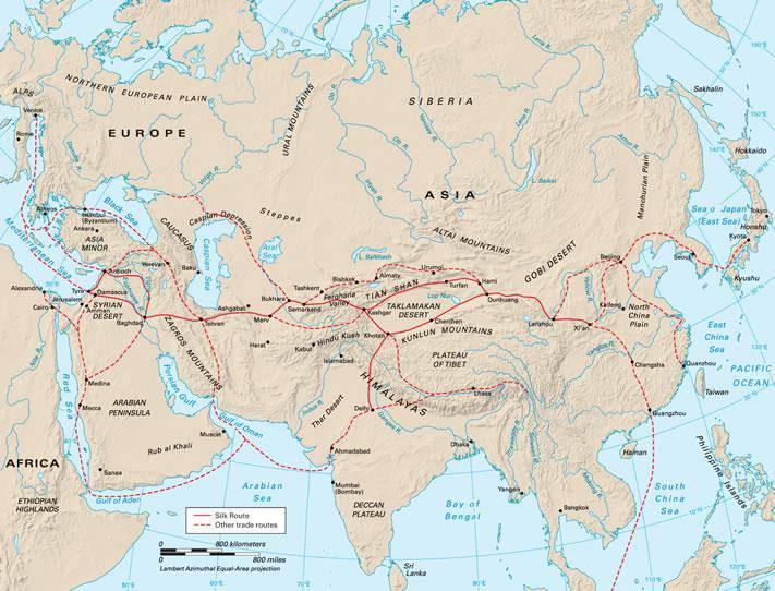 12 Document 6 Silk Road Trade Route Source: The Silk Road Project, Inc. (silkroadproject.
