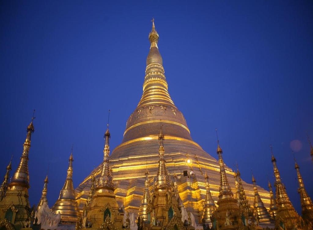 Yangon, also known as Rangoon, is the former capital of Burma (Myanmar).