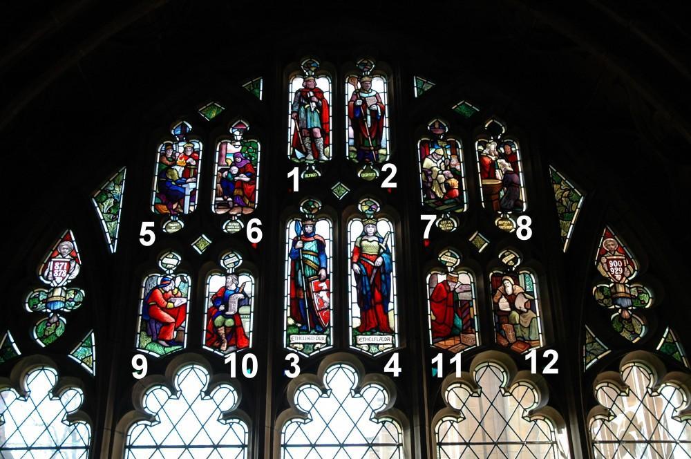 1. King Alfred 2. Bishop Werfrith of Worcester, Alfred's friend 3. Duke Ethelred of Mercia, married Alfred's daughter.