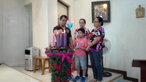 Nestor Cerbo at 7:00AM and Fr. Herbert Camacho at 6:00PM. Assigned in lighting the second candle of the advent wreath were Mr. & Mrs.