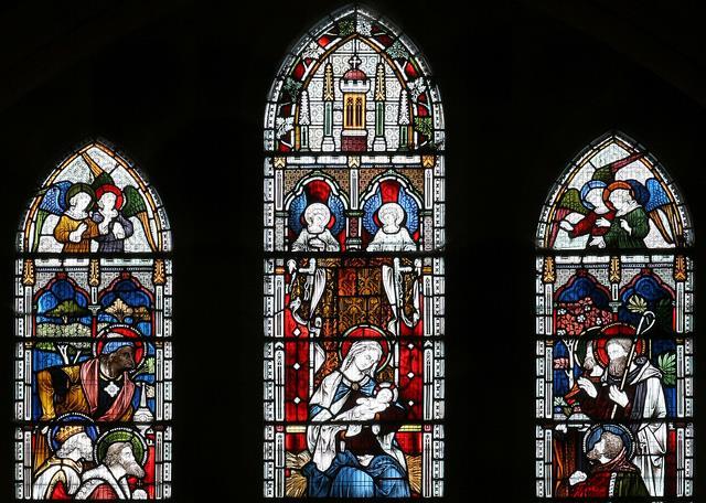 In Christian churches stained glass windows are often used to tell stories.
