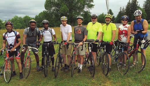 Nine Cyclists Participate in a 100-Mile Bike Ride It was a beautiful sunny day in Freeport, Maine, when a yellow school bus left the campus of Pine Tree Academy headed for the shoulder of Mount