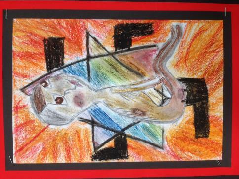 Children in Year 6 also had an opportunity to create a piece of art in response to their trip to the Buddhist Temple.