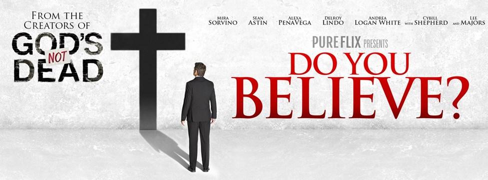 This stirring new film from the creators of God's Not Dead arrives in theaters March 21, 2015. More than a movie, it's a question we all must answer in our lifetimes: DO YOU BELIEVE?