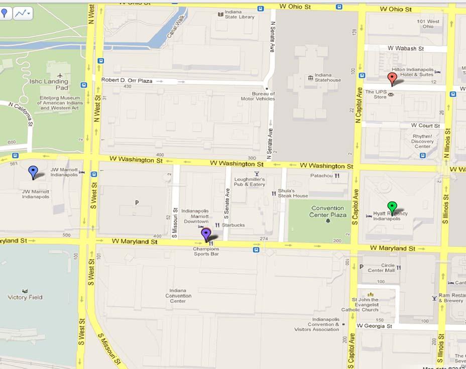 Hotel Information We will make the reservations for you! We have chosen a few hotels near the Indianapolis Convention Center for ISYC 2012.