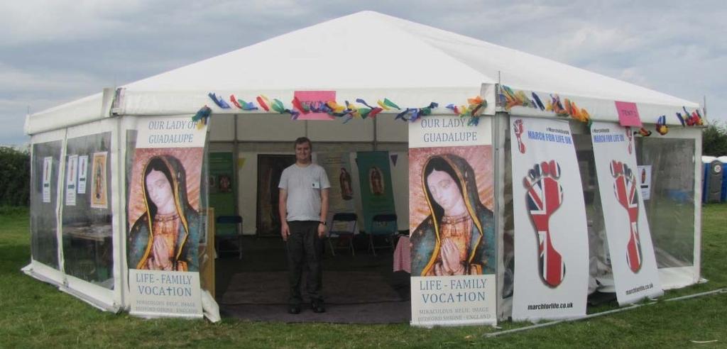 Prayer Festival, Walsingham Our Lady of Guadalupe is Patron of the Youth 2000 movement.