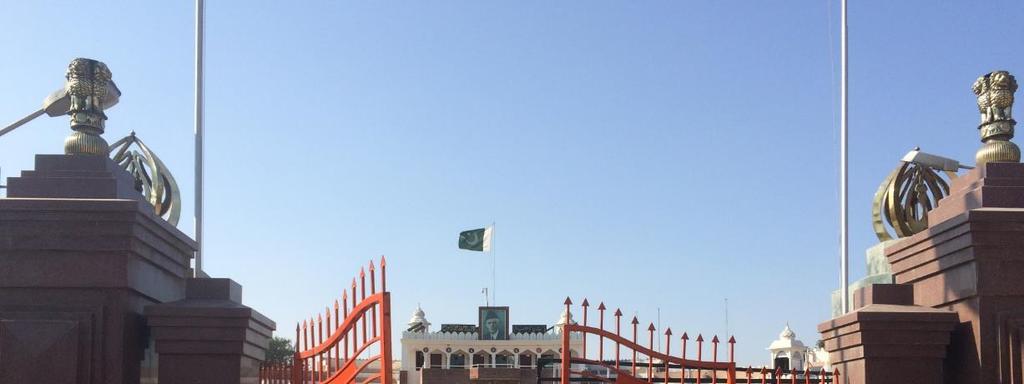 India Pakistan Border Wagah Our family crossed the Wagah border from India to Pakistan on foot.