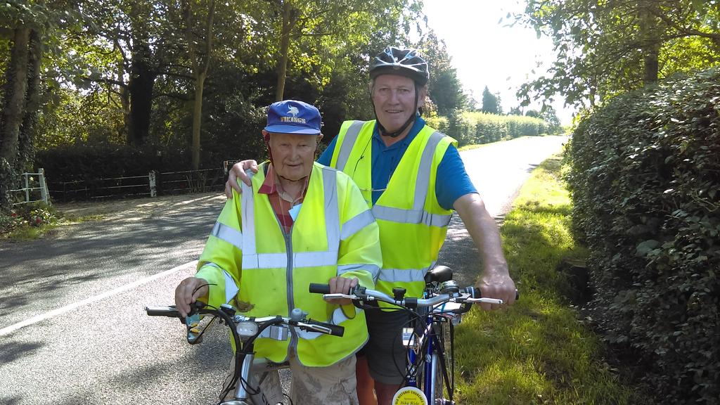 Suffolk Historic Churches Trust Bike Ride 9 September 2017 Norman Gregory (95) and Norman Kelly (a mere 67) are participating once again in the annual SHCT Bike Ride to raise funds for the charity