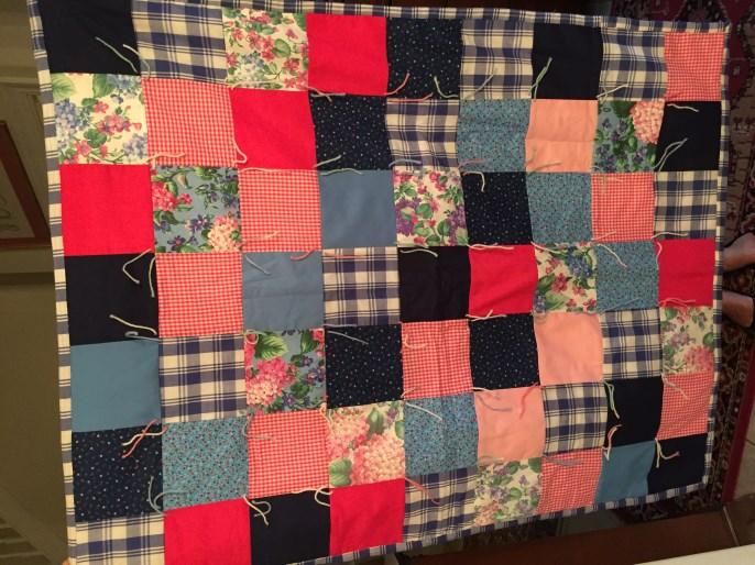 As a reminder Each quilt is sewn with love and each knot on the quilts