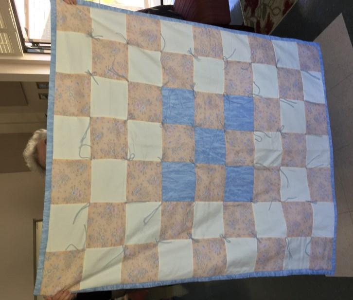 If you know of someone in need of a prayer quilt, contact Dot Vosloh at