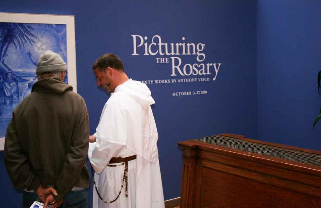 The works displayed before our eyes the mysteries of the rosary,