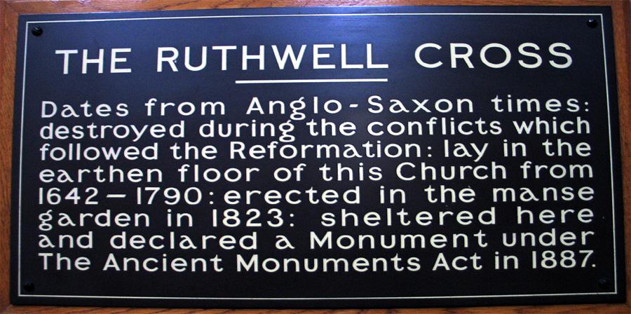 In the 18 th century, pieces of the Cross were moved into the church. In the early 19 th century the process of reconstruction began under the direction of Dr. Duncan (priest at Ruthwell, 1799-1843).