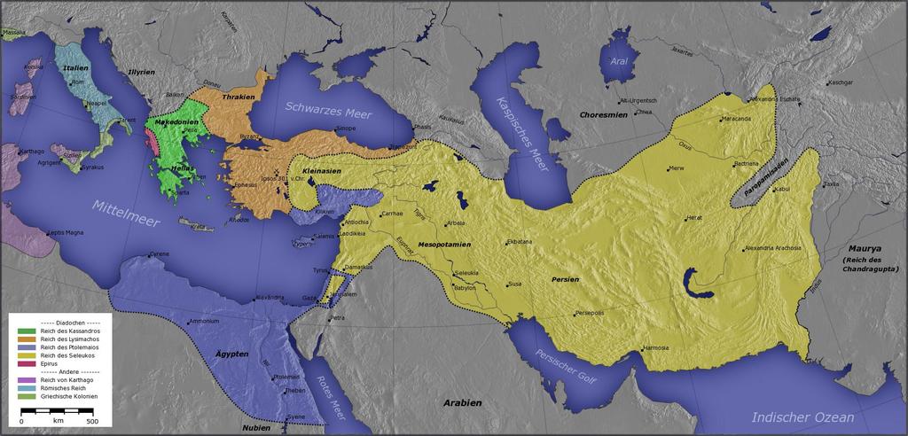 At the beginning of the 2nd century BC, the Seleucid Empire (in