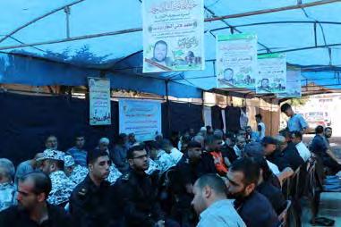 al-najjar, March 29, 2018) Right: Picture of the funeral held for Muhammad al-najjar, with the logo of Hamas' media bureau in the Jabalia refugee camp