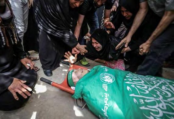 50 Organizational affiliation: His body was wrapped in a Hamas