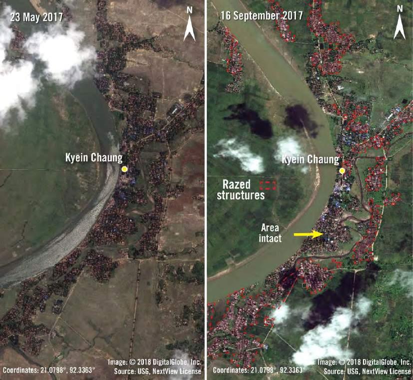 Third, the burning often happened over days, as the perpetrators worked to ensure that every last structure in the Rohingya area was torched.